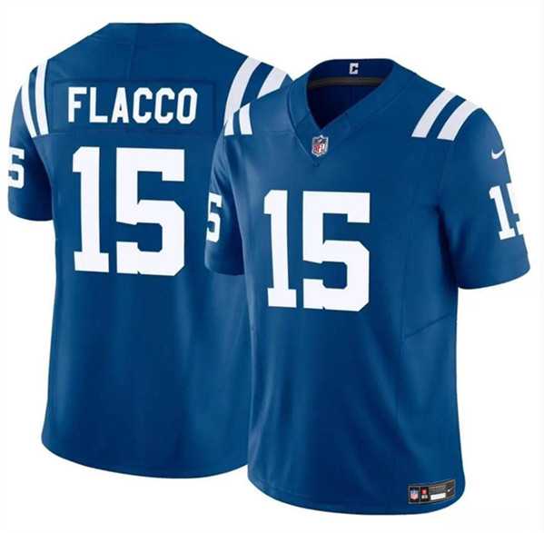 Youth Indianapolis Colts #15 Joe Flacco Blue 2024 F.U.S.E. Vapor Untouchable Limited Stitched Jersey Dzhi->youth nfl jersey->Youth Jersey